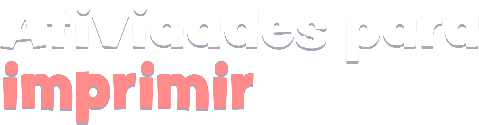 Atividades para imprimir